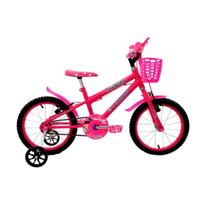 Bicicleta Aro16 Com Cesta Fadinha Cairu – (319370) Rosa Pink