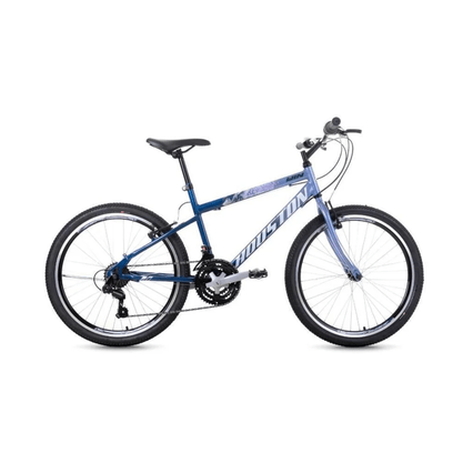 BICICLETA HOUSTON WIN A-24 CINZA MET./AZUL ESC.