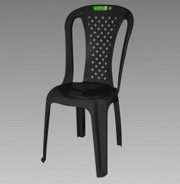 Cadeira Topplast Plastica Valentina Esp Preta