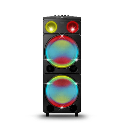 Caixa De Som Philips TAX5509/78 Paraty Speaker Bluetooth Com Led 2400W Preta