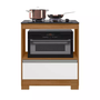 Balcão Cooktop NT 3110 Para Fogão de Até 4 Bocas Com 1 Gaveta Notável Freijó Trend/ Branco New