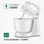 Batedeira Mondial ( B-44-w ) Prática 3 velocidades 400w Branca - 220v