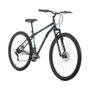 Bicicleta Aro 29 Houston Netuno-S Quadro Aço Carbono Freio a Disco 21 Marchas Preta Com Adesivo Azul