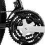 Bicicleta Aro 29 Houston Netuno-S Quadro Aço Carbono Freio a Disco 21 Marchas Preta Com Adesivo Laranja