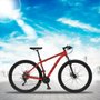 Bicicleta MTB Aro 29 Alumínio 21 Marchas Câmbios Shimano Freio Mecânico - Colli Bike Vermelho Fosco
