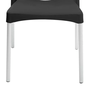 Cadeira com Pernas de Alumínio Nature Preta em Polipropileno – Forte Plástico