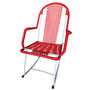 Cadeira de Fitilho Jaguartubo com Balanço – Vermelho Claro