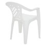 Cadeira De Plástico Tramontina C/Braço Iguape – Branca