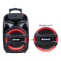 Caixa de Som Amvox ACA 480 Viper II 480W Rms Bluetooth/Aux/Card/Usb - Preto
