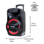 Caixa de Som Amvox ACA 480 Viper II 480W Rms Bluetooth/Aux/Card/Usb - Preto