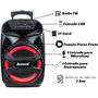 Caixa de Som Amvox ACA 480 Viper II 480W Rms Bluetooth/Aux/Card/Usb - Preto