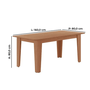 Conjunto de Mesa Tais com 6 Cadeiras Star Tuboarte - Freijó