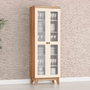Cristaleira Maya Tuboarte 2 Portas Freijo Off White