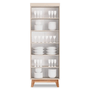 Cristaleira Maya Tuboarte 2 Portas Freijo Off White