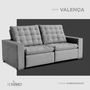 Estofado Domarco Reclinável e Retrátil Valença 275 Linho Palha