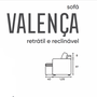 Estofado Domarco Reclinável e Retrátil Valença 275 Linho Palha