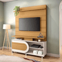 Estante Home Bortolloti Theater Órbis 1.36 Cinamomo/ Off White