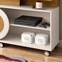 Estante Home Bortolloti Theater Órbis 1.36 Cinamomo/ Off White