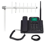 KIT Telefone Celular Rural 4G wi-fi Antena Externa Quad band Cabo de Descida 10m (GSM CFA 4212N) Intelbras Preto