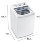 Máquina de Lavar Electrolux 17kg Branca Essential Care com Cesto Inox e Jet&Clean (LED17) Branca 220V