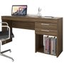 Mesa Para Escritório Notável Office com 2 Gavetas (Ref. 220) - Nogal Trend / Nogal Trend