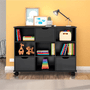 Nicho Organizador Qmovi 1478 Com 3 Gavetas e Com kit Rodízios Preto Fosco