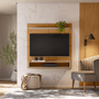 Painel para TV Até 50 Polegadas Home Creta Nature/Off White Linea