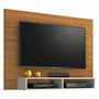Painel Notável Eros (241) para TV até 43 Polegadas com Nichos - Freijó Trend/Off White