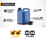 Garrafão Térmico Pro 3 Litros 8723 Incess Azul Invicta